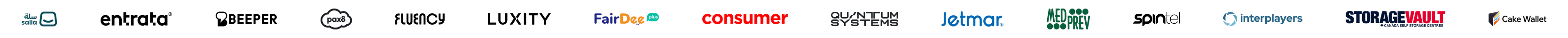 Customers using Super Chat: Salla, Entrata, Beeper, Pax8, Fluency Academy, Luxity, FairDee, Consumer, Quantum Systems, Jetmar, Medprev, SpinTel, Interplayers, StorageVault Canada, Cake Wallet